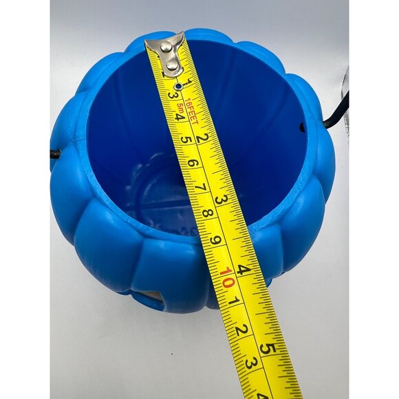 VTG Rare Lisa Frank Halloween Jack-O-Lantern Blue Plastic Pumpkin Pail Bucket - Picture 11 of 11